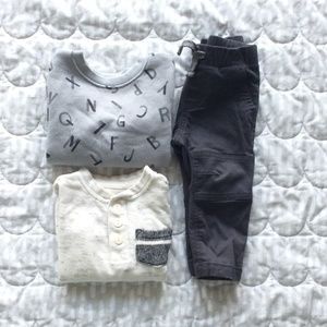 Cat&Jack 3pc bundle baby boy